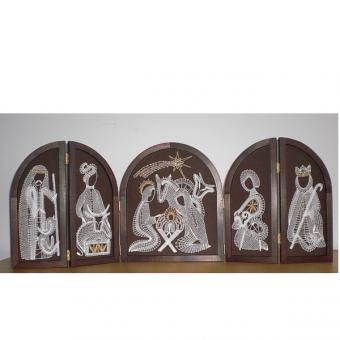 Wodden Frame Big Christmas Crib 