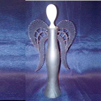 pattern angel wings for wooden body 22cm 