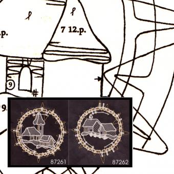 Pattern Winter Village (Ø: 20 cm) 