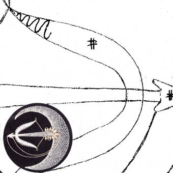 Klöppelbrief Schütze (Ø: 12 cm) 