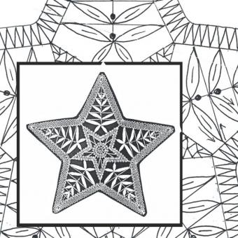 pattern1, star 5-zack,for LED-star 88046 