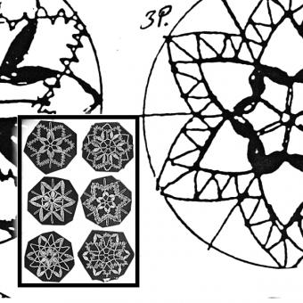 Pattern 6 stars, 5cm 