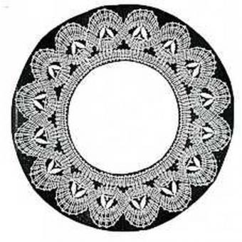 Pattern Cloth round 21 cm 
