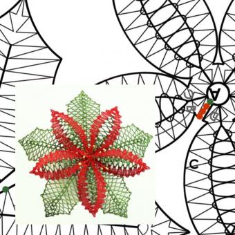 Pattern "Weihnachtsstern" in 3D-Opic 