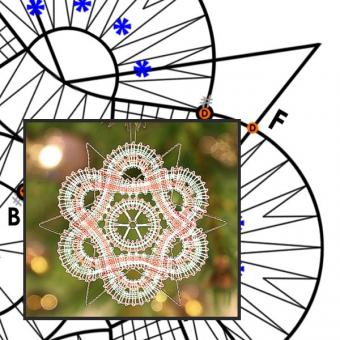Pattern Snow Star 2023 