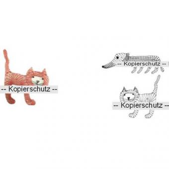 Klöppelbrief Hund & Katze 