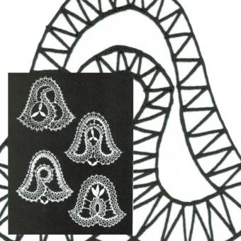 Klöppelbriefe Baumschmuck - Glöckchen 