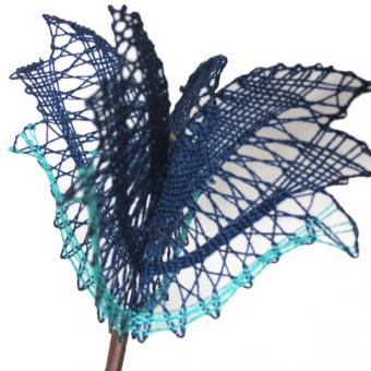 pattern blue tulip 