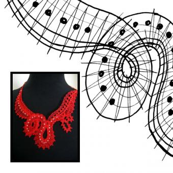 Pattern necklace wave 