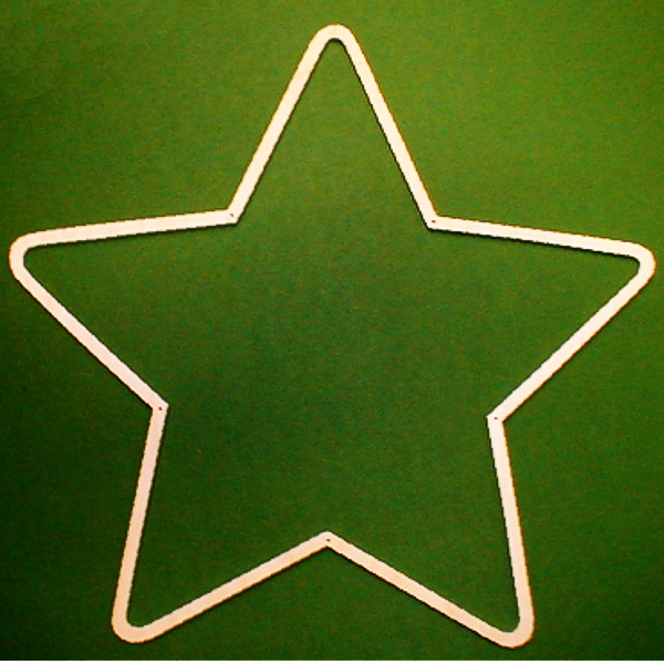 Wooden Frame Star, 5-pointed 