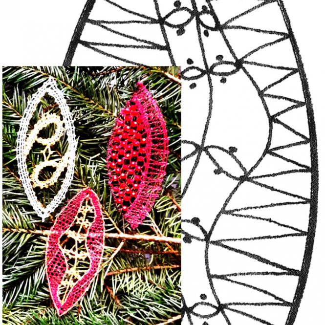 Klöppelbrief Ellipse 