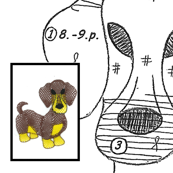 Pattern dachshund 