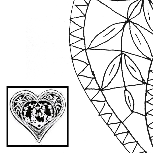 Pattern Heart (Size 3) 