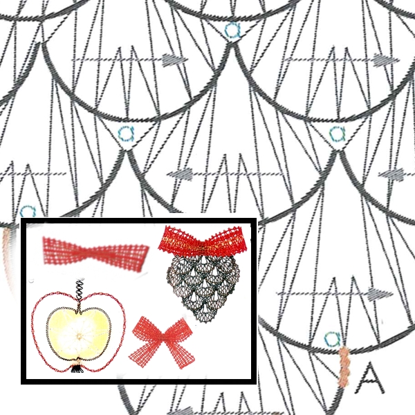 Pattern - Chrstmas tree decoration "Paradiesgarten" 