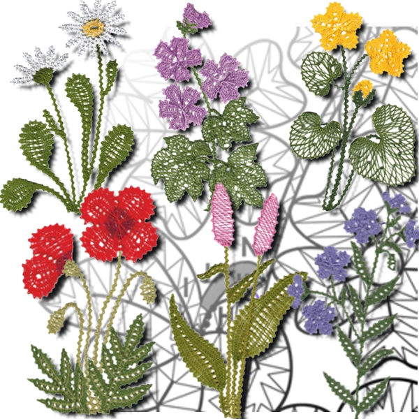 Patterns "Summer meadow" 6 motifs 