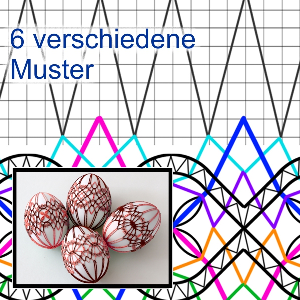 Pattern decorations for easter eggs 