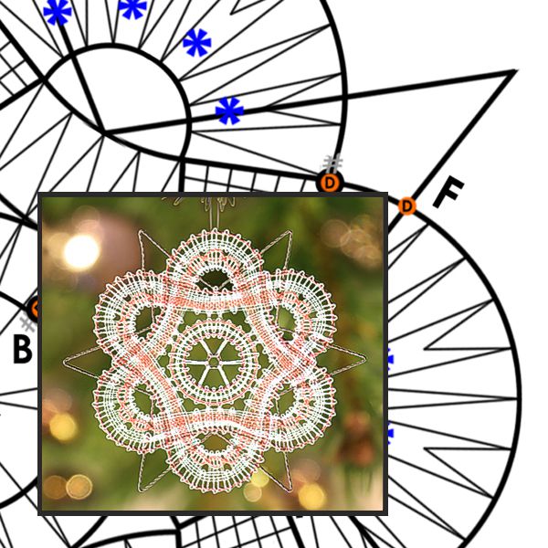 Pattern Snow Star 2023 