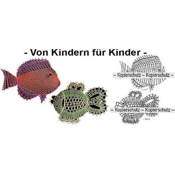 Klöppelbrief 2 Fische 