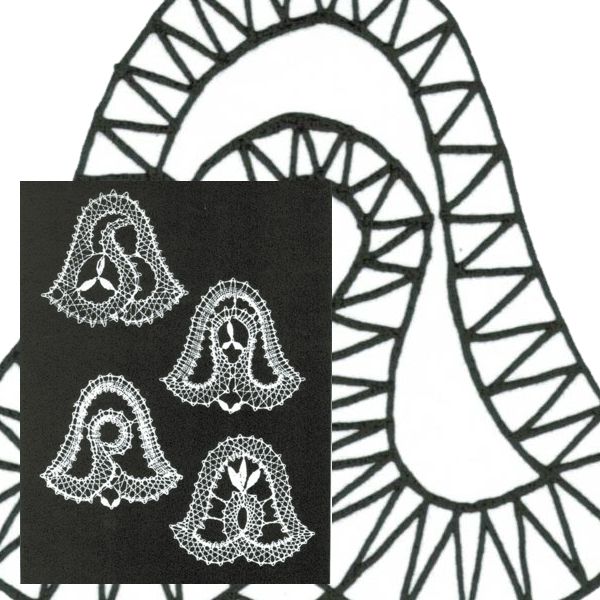 Klöppelbriefe Baumschmuck - Glöckchen 