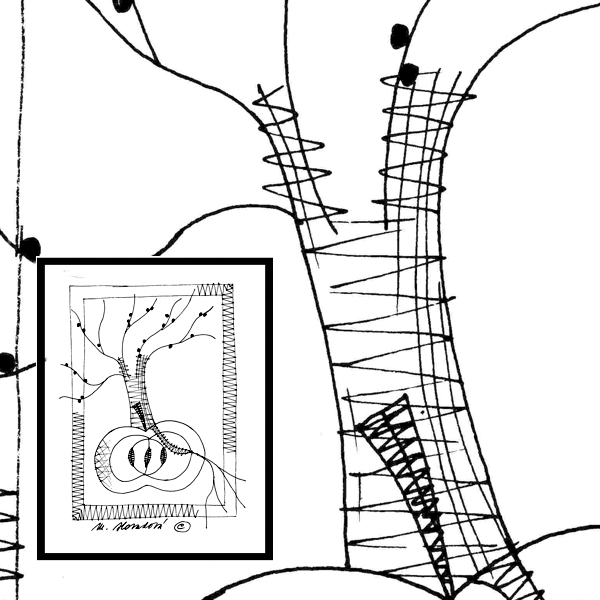 Pattern apple tree 