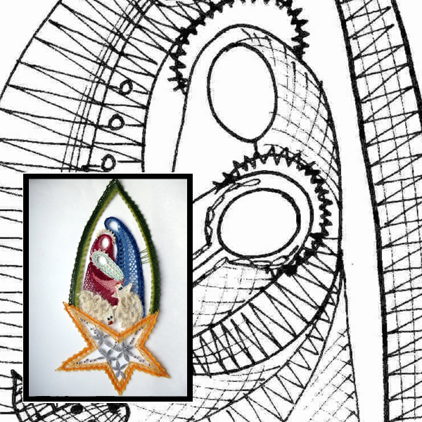 Pattern birth of Christ 