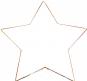 Metal Frame Star 5-pointed, gold-plated 