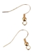 Earring gold-plated - 2 pieces