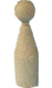 Wooden Cone 10 cm light