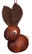 Wooden Miniatures to Hanging - Spring Leather-Ear Rabbit