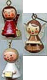 Wooden Miniatures to Hanging - Christmas Angel 3-part Set