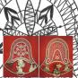 pattern for wooden frame bell with motif 