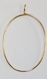 Pendant oval  gold-plated