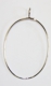 Pendant oval  silver