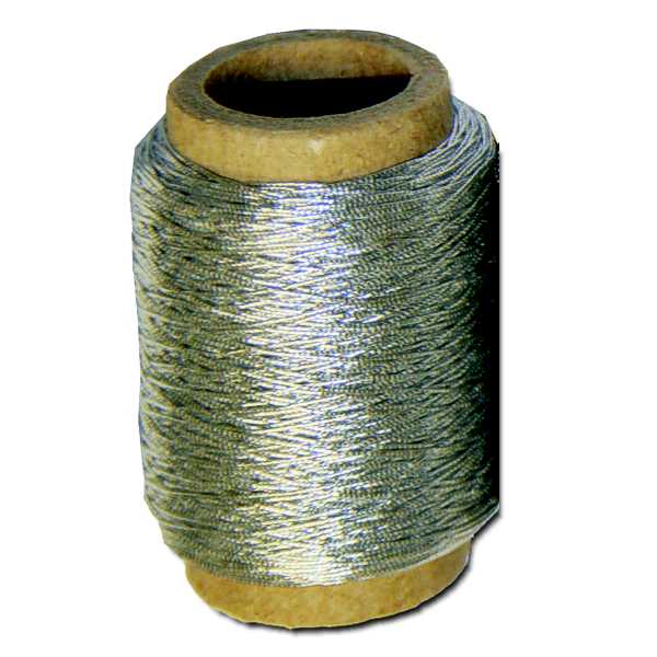 Silver & Gold Metallic Yarn Spools